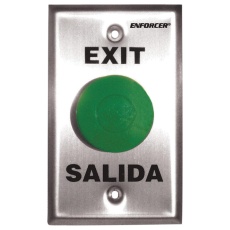 【SD-7201GCPE1Q】PUSH-TO-EXIT PLATES SINGLE GANG INCLUDES: A GREEN MUSHROOM CAP PUSH BUTTON AND 5 A 125 VAC NO/NC PUSHBUTTON SWITCH 88C6819