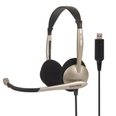 【CS100 USB】Double Sided Comm Headset USB Noise Cancelling Microphone
