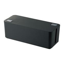 【EKC-BOX001BK】燃えにくいケーブルボックス(6個口)[幅400mm]ブラック