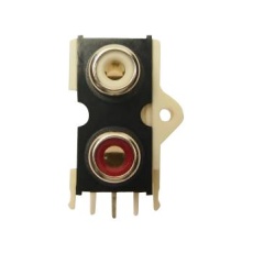 【FC68405】RCA CONNECTOR DUAL JACK 8.3MM RED/WHT