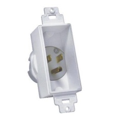【4642-W】White Decor Style Recessed Inlet