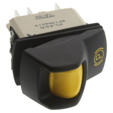 【KL462AKXA125NXXA65】ROCKER SWITCH DPDT 5A 24VDC PANEL