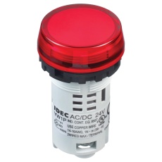 【YW1P-1BUQ4R】PILOT LIGHT RED 24VAC/VDC