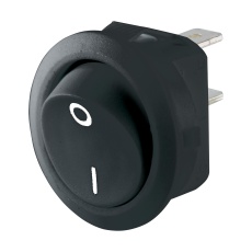【01881.1103-01】ROCKER SWITCH SPST 12A 250VAC BLACK