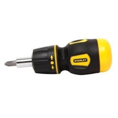 【66-358】Stubby Multibit Ratcheting Screwdriver with 6 Bits