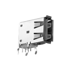 【KUSBX-SLAS1N-B】USB CONNECTOR TYPE A RCPT 4POS THT