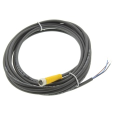 【PKG 3M-4/S90】SENSOR CORD M8 3P RCPT-FREE END 4M