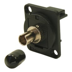 【CP30218MB】FIBRE OPTIC COUPLER ST JACK BLK METAL