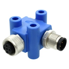 【HMC-000505-0FM-ES001】ELBOW ADAPTER RCPT-PLUG 5POS METAL