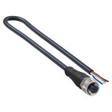 【120065-2252】SENSOR CORD 4P M12 RCPT-FREE END 2M