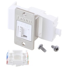 【ECFRJTLC5E-POE】RJ45 CONNECTOR JACK 8P8C 1PORT CRIMP