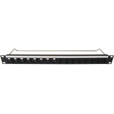【CP30183】LOADED PANEL XLR 16PORT 1U M3