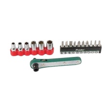 【1PK-202B】SOCKET DRIVER SET W/RATCHET 17PC