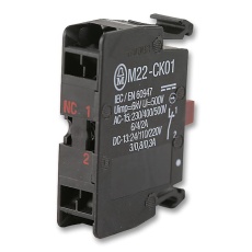 【M22-CK01】CONTACT BLOCK CLAMP FLUSH 1NC