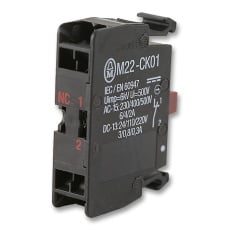 【M22-CK10】CONTACT BLOCK CLAMP FLUSH 1NO
