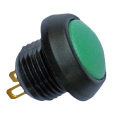 【59-513】SWITCH SPST 0.4A 32VAC ROUND GREEN