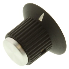 【PC1F2B】ROUND KNURLED KNOB W/ ARROW IND 6.35MM