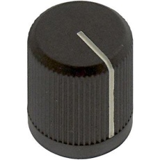 【3440-2-B】ROUND KNURLED KNOB WITH LINE IND 6.35MM