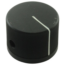 【3442-2-B】ROUND KNURLED KNOB WITH LINE IND 6.35MM