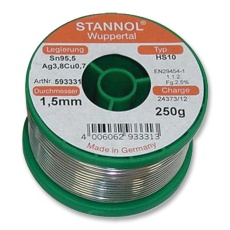 【593311】SOLDER WIRE LEAD FREE 0.8MM 250G