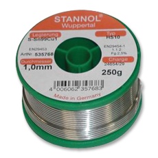 【535768】SOLDER WIRE LEAD FREE 1.0MM 250G