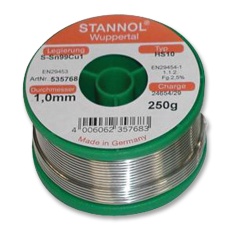 【535769】SOLDER WIRE LEAD FREE 2.0MM 250G