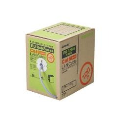 【LD-CT6/BU100/RS】EU RoHS指令準拠 自作用カテゴリー6対応LANケーブル(リレックス・単線仕様)青100m