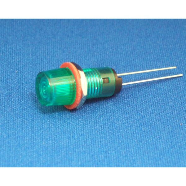 【DB-8-N-G】LEDブラケット 円筒型 取付孔:φ8.3mm 緑