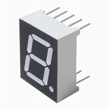 【LA601EB】7セグメントLED(1桁・橙・アノード)