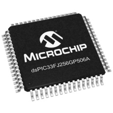 【DSPIC33FJ256GP506A-I/PT】マイクロチップ 16bit 40MIPS DSP 64-Pin TQFP