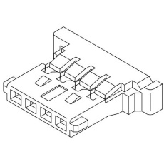 【51146-0200】コネクタハウジング メス 2極 1列 1.25mm PANELMATEシリーズ