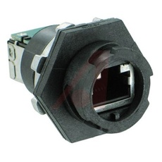 【84700-0001】RJ45 モジュラーコネクタ 8極 Cat5e ストレート パネル取り付け 基板実装 メス