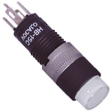 【HB-15CKS2-5BANS】【在庫処分セール】押しボタンスイッチ 100 mA @ 30 V ac/dc モーメンタリ パネルマウント 青