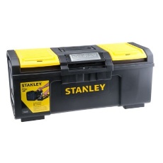 【1-79-218】Stanley 工具箱 1-79-218 プラスチック 黒、黄 600 x 255 x 280mm One Touch