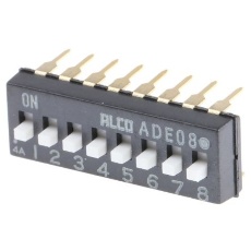 【ADE08A04】ディップスイッチ 拡張スライド SPST