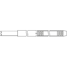 【B-03OW-00】25mil B-03シリーズ・プローブ バネ圧20g 0.6mm ポイント形 B-03OW-00