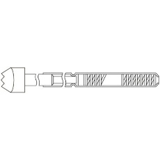 【BL-13DAH-15】100mil B-13シリーズ・プローブ バネ圧100g 2.54mm 鋸歯状 BL-13DAH-15