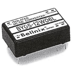 【BY05-12W06L】絶縁DC-DCコンバータ Vout：±12V dc 1.5W