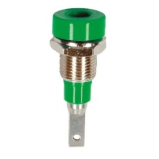 【23.0060-25】2mm multilam panel mount socket green