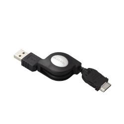 【MPA-RCFUSB/BK】携帯電話用USB充電ケーブル