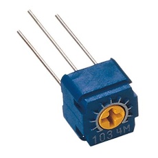 【CT-6EV-2KR】半固定抵抗器(トリマポテンショメータ)2kΩ 0.5W 上面調整 1