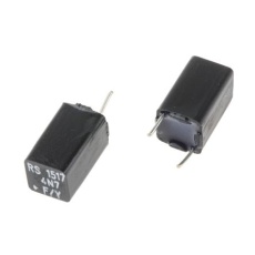 【116-307】ポリスチレン フィルムコンデンサ、63V dc、4.7nF、±1%