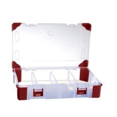 【124-6592】パーツケース 高さ:60mm 区画数:9、奥行:240mm