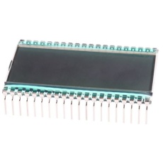 【184-7709】液晶モノクロディスプレイ 反射型 7セグメント 灰色 1列 3-1/2文字x3-1/2 char