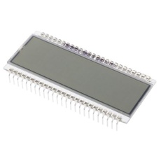【185-0193】液晶モノクロディスプレイ 半透過型 7セグメント 灰色、1列 6文字