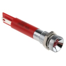 【210-951】パイロットランプ、24V dc、赤、実装ホールサイズ:8mm