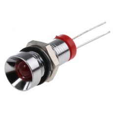 【212-070】パイロットランプ、2V dc、赤、実装ホールサイズ:8mm