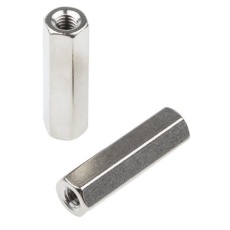 【222-503】スタンドオフ 六角 黄銅 M4 x 25mm
