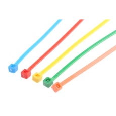 【233-534】結束バンド 165mm x 2.5 mm マルチカラー ナイロン 66(250個入り)