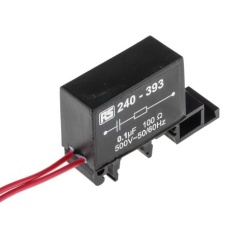 【240-393】RCネットワークコンデンサ 500 V DINレール